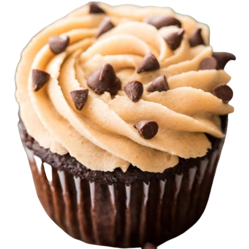 Chocolate Cookie Dough Cupcake