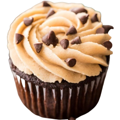 Chocolate Cookie Dough Cupcake