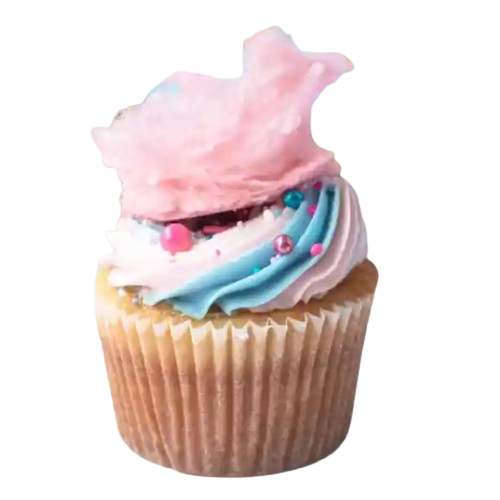 Cotton Candy Cupcake